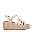 -0% FitFlop  FitFlop Platfforms espadr. leather fisherman we, Verzenden, Nieuw, Beige