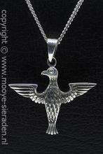 Zilveren Adelaar staand ketting hanger, Sieraden, Tassen en Uiterlijk, Kettinghangers, Verzenden, Nieuw