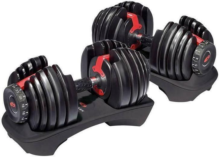 Bowflex SelectTech 552i - Verstelbare dumbbells - 24 kg, Sport en Fitness, Fitnessmaterialen, Nieuw, Armen, Benen, Borst, Buik