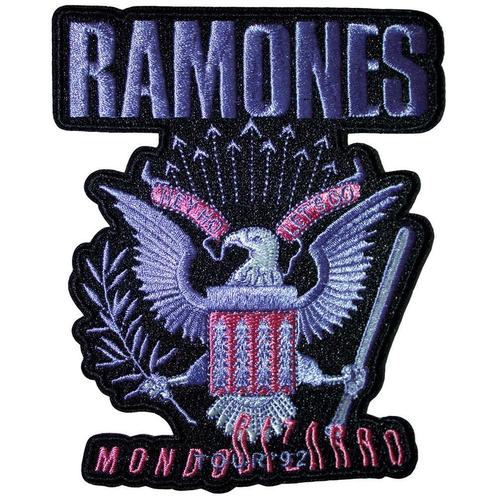 Ramones - Mondo Bizarro - Patch officiële merchandise, Verzamelen, Muziek, Artiesten en Beroemdheden, Kleding, Nieuw, Ophalen of Verzenden