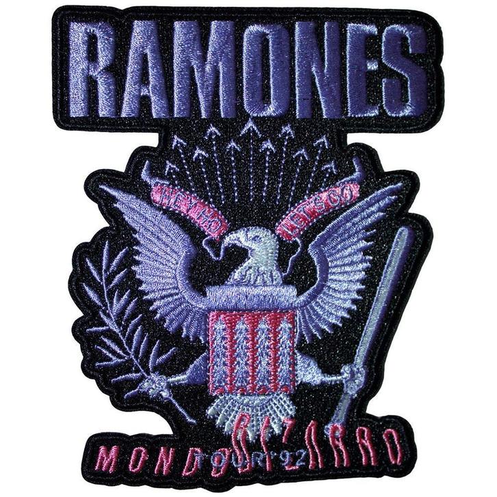 Ramones - Mondo Bizarro - Patch officiële merchandise, Verzamelen, Muziek, Artiesten en Beroemdheden, Kleding, Nieuw, Ophalen of Verzenden