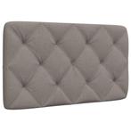 vidaXL Hoofdbordkussen 80 cm stof taupe, Verzenden, Nieuw, Stof