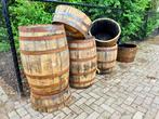 Whiskyvaten 190 L - bloembak - regenton - eikenhout - tuin, Met kraantje, 150 liter of meer, Ophalen of Verzenden, Zo goed als nieuw