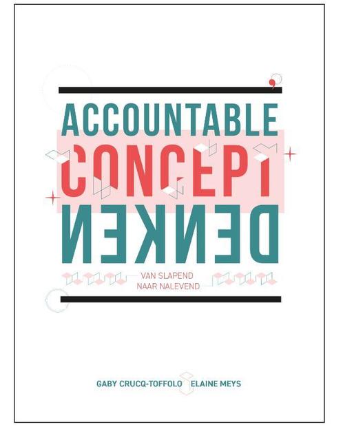 Accountable conceptdenken 9789063695545, Boeken, Studieboeken en Cursussen, Zo goed als nieuw, Verzenden