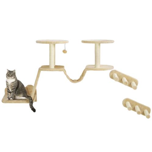 TRUUSK Katten Klimmuur Set, 3-delig Kattenmeubilair Met Krab, Dieren en Toebehoren, Katten-accessoires, Nieuw, Verzenden