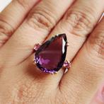 Cocktailring - 14 karaat Geel goud - 11.52ct. tw. Amethist -