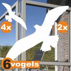 Vogel - Raamsticker - Stickers - set 6 - wit (153.8), Verzenden, Nieuw