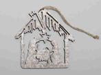 Houten xmas hanger kersttaferaal 11cm. 4st/set, Ophalen of Verzenden, Nieuw
