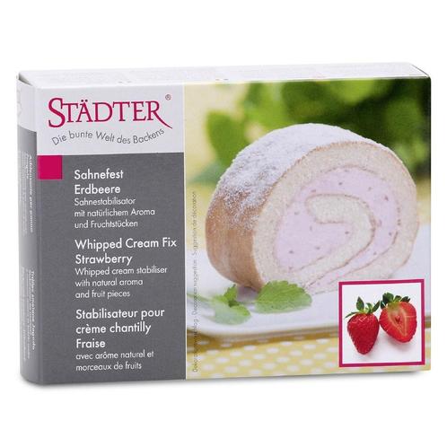 Städter Slagroomversteviger met Aardbei Smaak 125g, Hobby en Vrije tijd, Taarten en Cupcakes maken, Nieuw, Verzenden