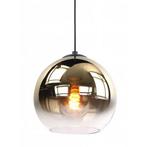 Hanglamp Semi goud glas 8 voudig E27 Ovaal Fantasy globes, Huis en Inrichting, Lampen | Hanglampen, Ophalen of Verzenden, Nieuw