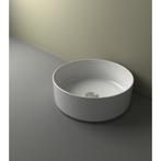 Wiesbaden Link Waskom Rond - 40x12cm - Keramiek - Glans Wit, Doe-het-zelf en Verbouw, Sanitair, Ophalen of Verzenden, Nieuw