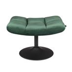 *WOONWINKEL* Dutchbone Bar Draaibare Hocker Fluweel, Huis en Inrichting, Banken | Voetenbanken en Poefen, Verzenden, Nieuw, Stof