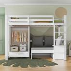 Hoogslaper 90x200 cm – Kinderbed met Bank en Kledingkast, Verzenden, Nieuw