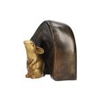 Beeldje - Mouse in house - Brons, Antiek en Kunst, Curiosa en Brocante
