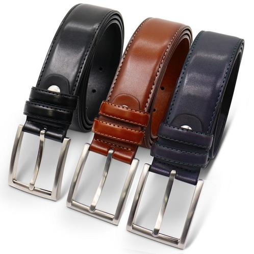 Riem heren - Nette riem - Leren Riem  - pantalon riem - man, Kleding | Heren, Riemen en Ceinturen, 115 cm of meer, Echt leder