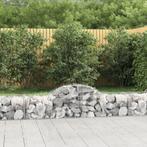 vidaXL Schanskorven 6 st gewelfd 200x50x40/60, Tuin en Terras, 100 cm of meer, Verzenden, Nieuw, Metaal