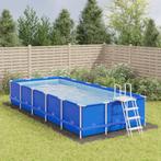 vidaXL Zwembadgrondzeil 750x370 cm polyester geotextiel, Verzenden, Nieuw