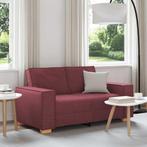 vidaXL 2-zitsbank Wijnrood 120 cm Stof, Huis en Inrichting, Banken | Bankstellen, Verzenden, Nieuw, Tweepersoons, Stof