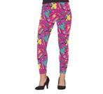 Roze Jaren 80 Legging, Verzenden, Nieuw