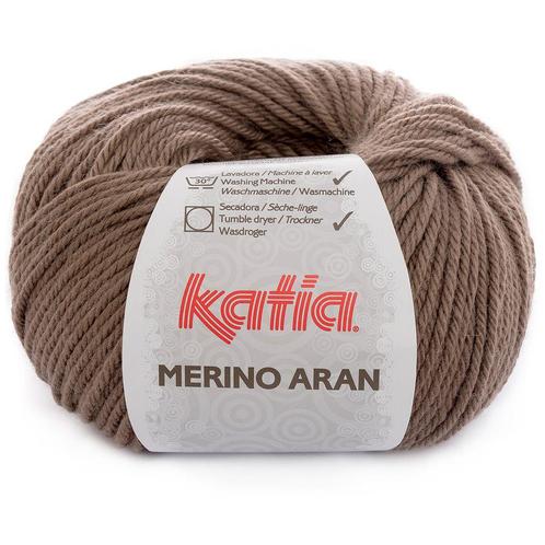 Katia Merino Aran - 47 reebruin - Merinogaren, Hobby en Vrije tijd, Breien en Haken, Ophalen of Verzenden