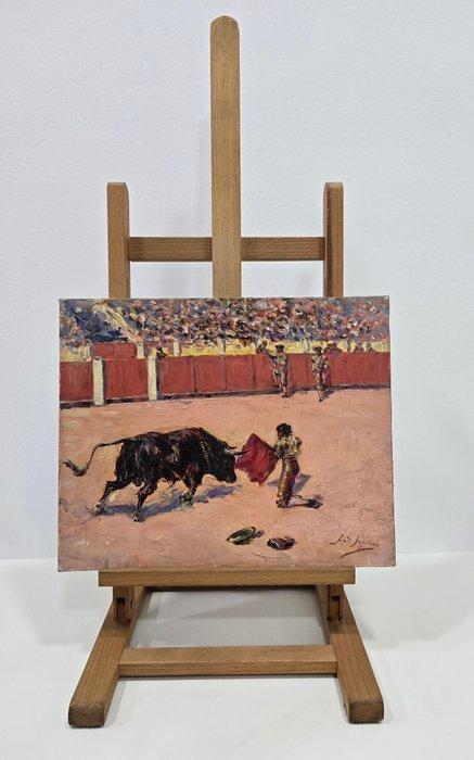 Antonio Aguilar (1871-1931) - Frente al toro, Antiek en Kunst, Kunst | Schilderijen | Klassiek