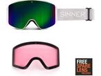 Sinner AURA - Skibril - Magnetische lenzen - Wit, Verzenden, Zo goed als nieuw