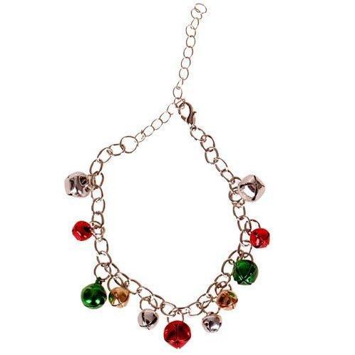 Armbandje met gekleurde belletjes - rood ,zilver, groen en g, Sieraden, Tassen en Uiterlijk, Armbanden, Nieuw, Ophalen of Verzenden