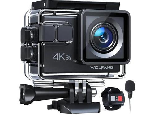 Veiling - WOLFANG GA100  Action Cam 4K 30FPS, Audio, Tv en Foto, Actiecamera's