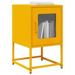 vidaXL Nachtkastje 36x39x60,5 cm koudgewalst staal, Huis en Inrichting, Verzenden, Nieuw, Metaal of Aluminium