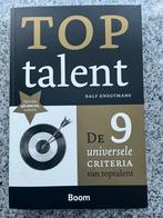 Toptalent, Boeken, Gelezen, Verzenden, Persoonlijkheidsleer, Ralf Knegtemans