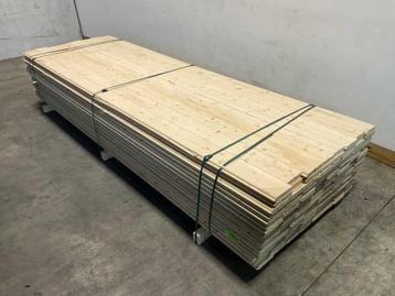 Veiling - 50x Vuren blokhutprofiel mes- en groef 330x14,5x2, beschikbaar voor biedingen