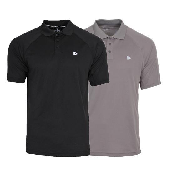 Donnay Donnay Heren - 2-Pack - Sport Polo Bjorn - Zwart &, Kleding | Heren, T-shirts, Nieuw, Verzenden