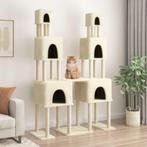 vidaXL Kattenmeubel met sisal krabpalen 199 cm crèmekleurig, Dieren en Toebehoren, Katten-accessoires, Verzenden, Nieuw