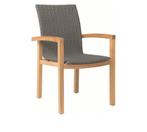 Stern Leah Eetstoel Teak - Bruin, Tuin en Terras, Ophalen of Verzenden, Nieuw