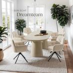 2dekans | tectake® Draaifauteuil Lenia - Set van 2, Ophalen of Verzenden, Zo goed als nieuw