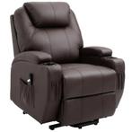 Fauteuil - Comfortabel Zitten - Sta-op Hulpmiddel - Bruin, Huis en Inrichting, Stoelen, Bruin, Nieuw, Ophalen of Verzenden, Modern