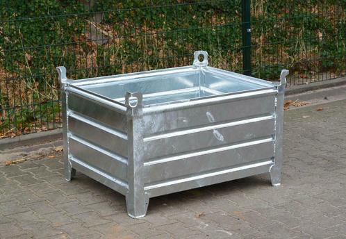 Stapelbakken staal, opslagbak, voorraadbak stapelbak, Doe-het-zelf en Verbouw, Kratten en Dozen, 100 cm of meer, Nieuw, Bak of Kist