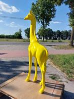 Beeld, 100 cm high giraffe yellow color - 100 cm - laminaat