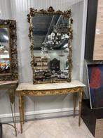 Wandtafel - Hout, Glas, Marmer