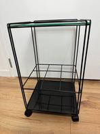 Bijzettafel - Glas, Metaal - Trolley bar, Antiek en Kunst