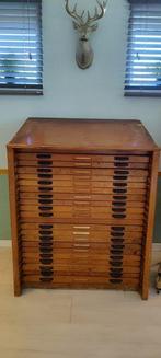 Ladekast - Hout - Authentieke letterkast
