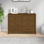 vidaXL Dressoir 100x40x72 cm massief grenenhout honingbruin, 100 tot 150 cm, Verzenden, Nieuw, Grenenhout