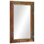 vidaXL Badkamerspiegel 50x70 cm massief acaciahout en glas, Verzenden, Nieuw