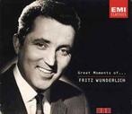 cd - Fritz Wunderlich - Great Moments of..., Verzenden, Zo goed als nieuw