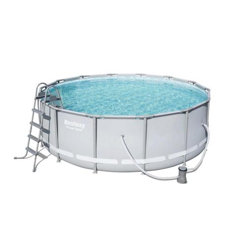 Power Steel zwembad 427x122 cm (set), Kinderen en Baby's, Speelgoed | Buiten | Zandbakken, Nieuw, Verzenden