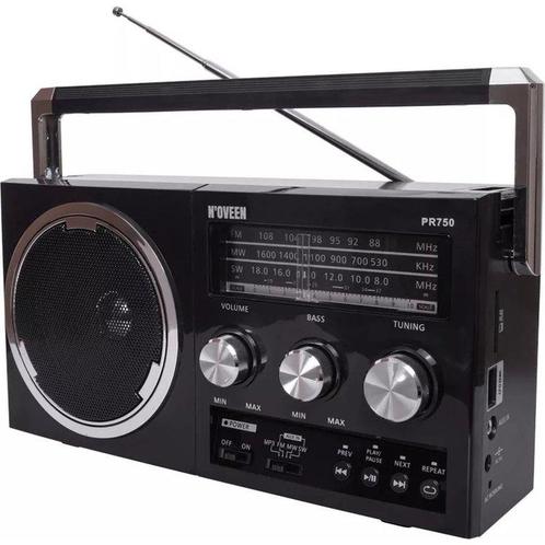 Noveen Portable radio Noveen PR750 Black, Audio, Tv en Foto, Radio's, Verzenden