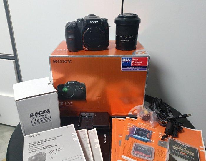 Sony Alpha 100 DSLR-A100 Kit mit allem Zubehör Digitale, Audio, Tv en Foto, Fotocamera's Digitaal