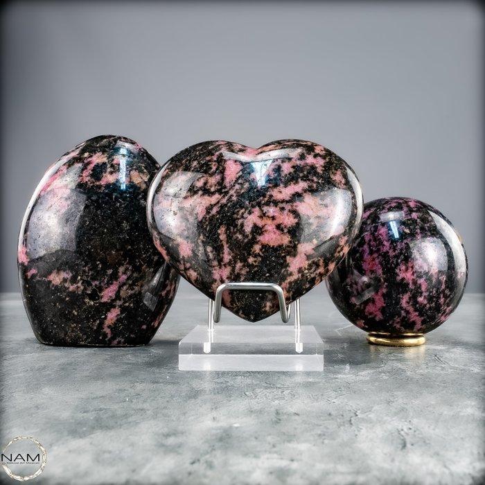 Natuurlijk Rhodoniet-sets van zeldzame kwaliteit. Harmonie,, Verzamelen, Mineralen en Fossielen