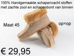 Schapenvacht WOLLEN Pantoffels MAAT 37-43-44-45 €29,95 NIEUW, Kapec, Overige kleuren, Nieuw, Ophalen of Verzenden
