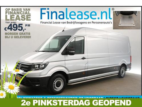 Volkswagen Crafter 35 2.0 TDI L4H3 141PK AUT Laadklep €495pm, Auto's, Bestelauto's, Lease, Automaat, Diesel, Volkswagen, Zilver of Grijs